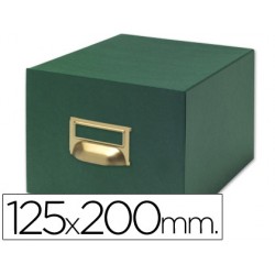 Fichero fichas tela verde 1000 fichas n.4 -tamaño 125x200 mm