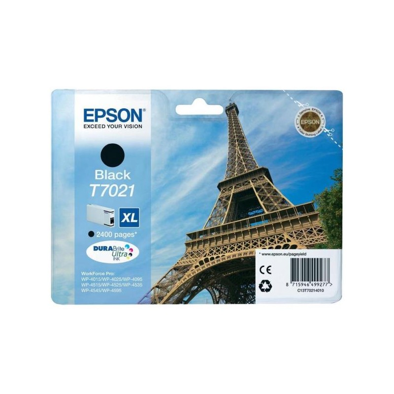 Ink-jet epson stylus t7021 negro xl wp-4000 4500 capacidad 2400