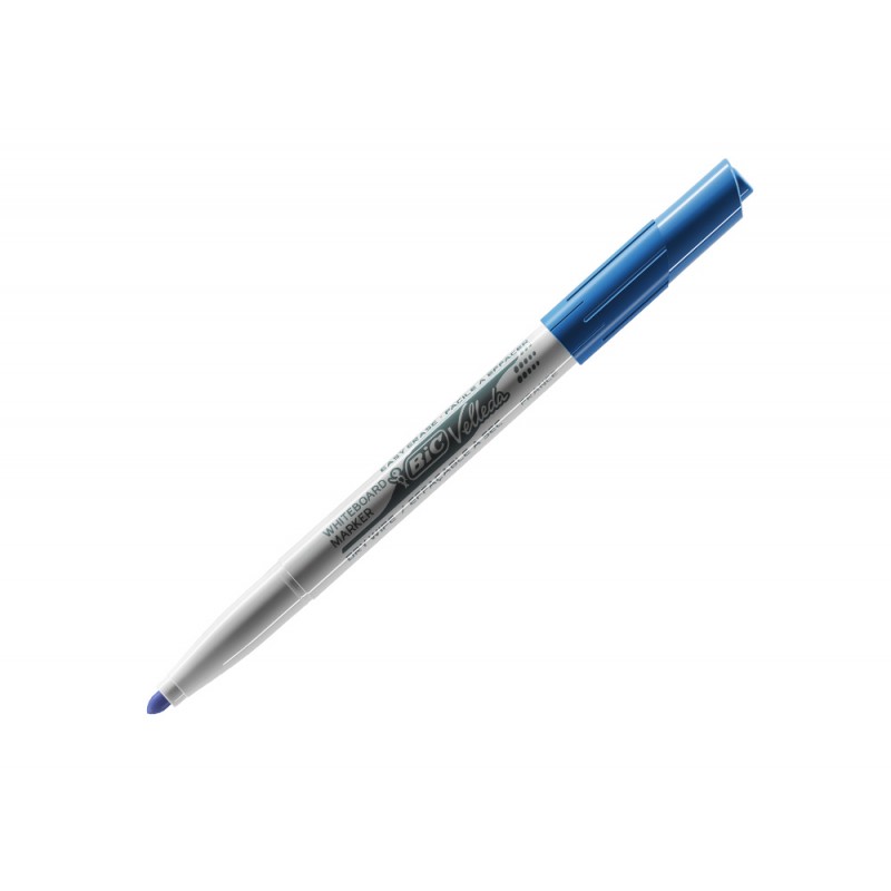 Rotulador bic velleda para pizarra azul -punta redonda 2 mm