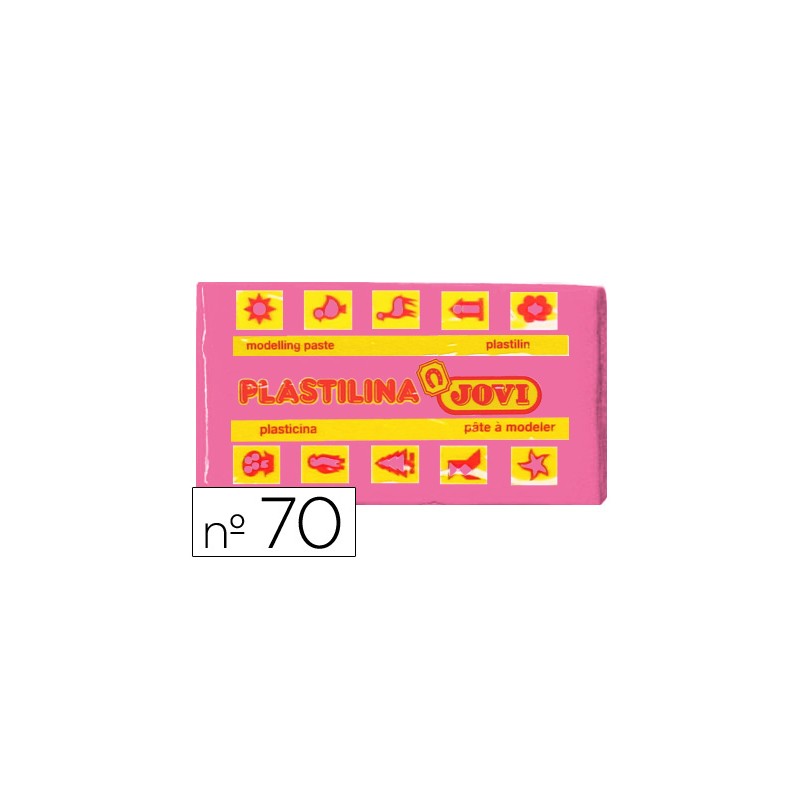 Plastilina jovi 70 rosa -unidad -tamaño pequeño 22128-70-07
