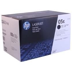 Toner hp laserjet ce505x negro 6500 pag pack 2 57703-CE505XD