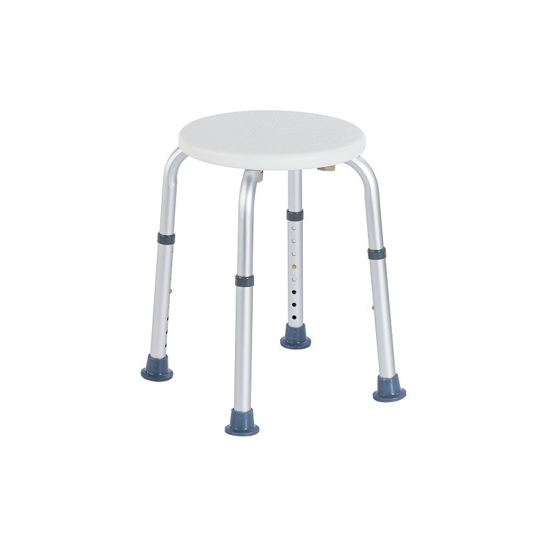 Cheap aluminum shower stool | Adjustable in height