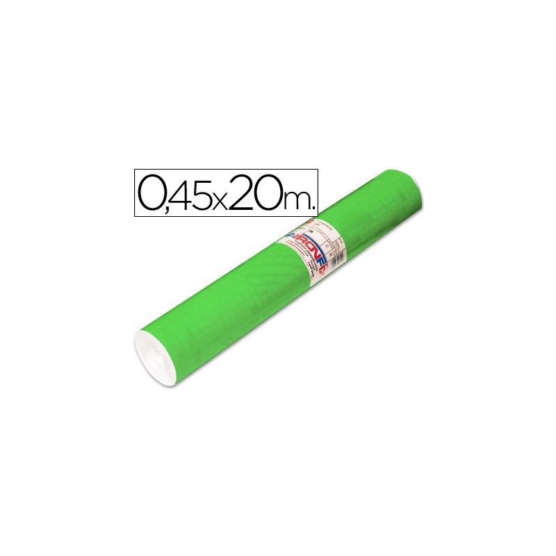 Rollo adhesivo aironfix unicolor verde medio 67005 -rollo de 20