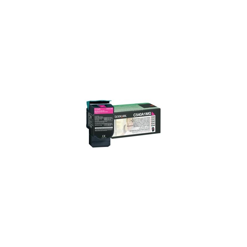 Toner lexmark bc c540/43/44 x543 magenta capacidad 1000 pag