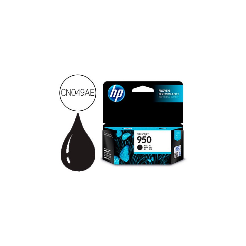 Ink-jet hp 950 negro cn049ae capacidad 1000 pag