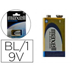 Pila maxell alcalina 9v lr09 blister de 1 unidad 151128-LR09-B1