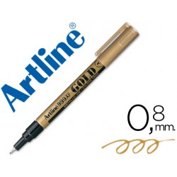 Rotulador artline marcador permanente tinta metalica ek-999 oro