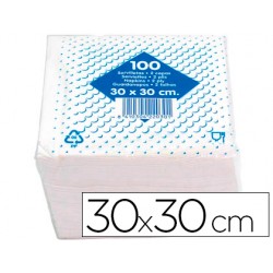 Servilleta algodon 30x30 cm -2 capas -paquete de 100