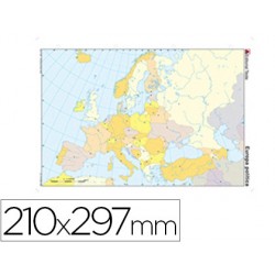 Mapa mudo color din a4 europa -politico 24589-2117000341