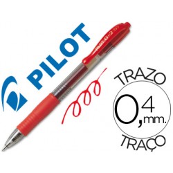 Boligrafo pilot g-2 rojo tinta gel -retractil -sujecion de