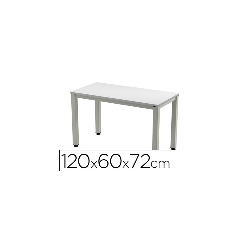 Mesa de oficina rocada executive 200ad02 aluminio /gris 120x60