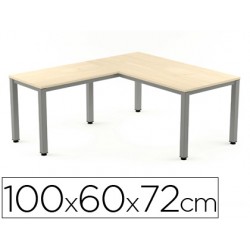 Ala para mesa rocada serie executive 60x 100 cm derecha o