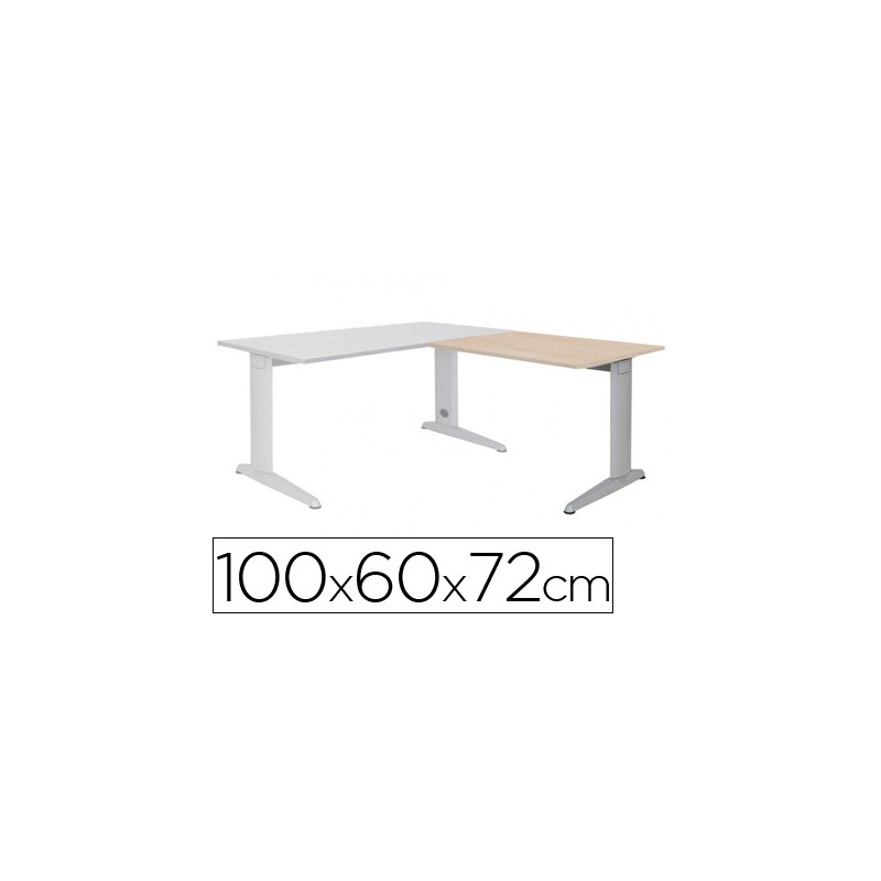 Ala para mesa rocada serie metal 60x 100 cm derecha o izquierda