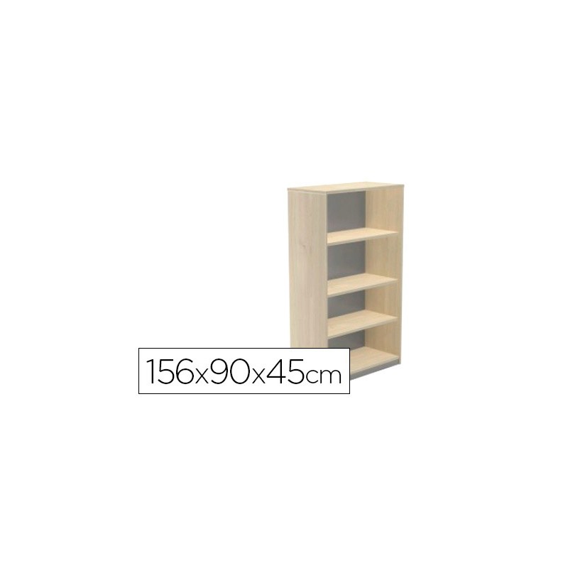 Armario rocada con cuatro estantes serie store 156x90x45 cm