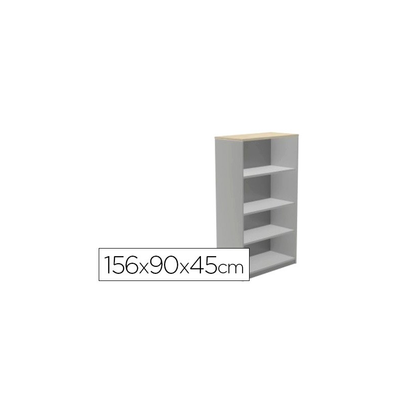 Armario rocada con cuatro estantes serie store 156x90x45 cm