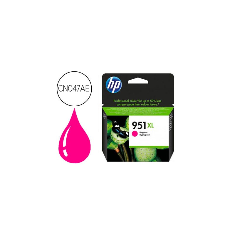 Ink-jet hp 951xl magenta cn047ae capacidad 1500 pag