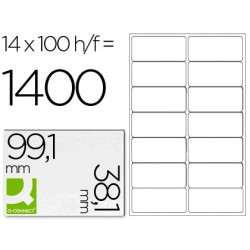 Etiqueta adhesiva q-connect kf01585 tamaño 99,1x38,1 mm