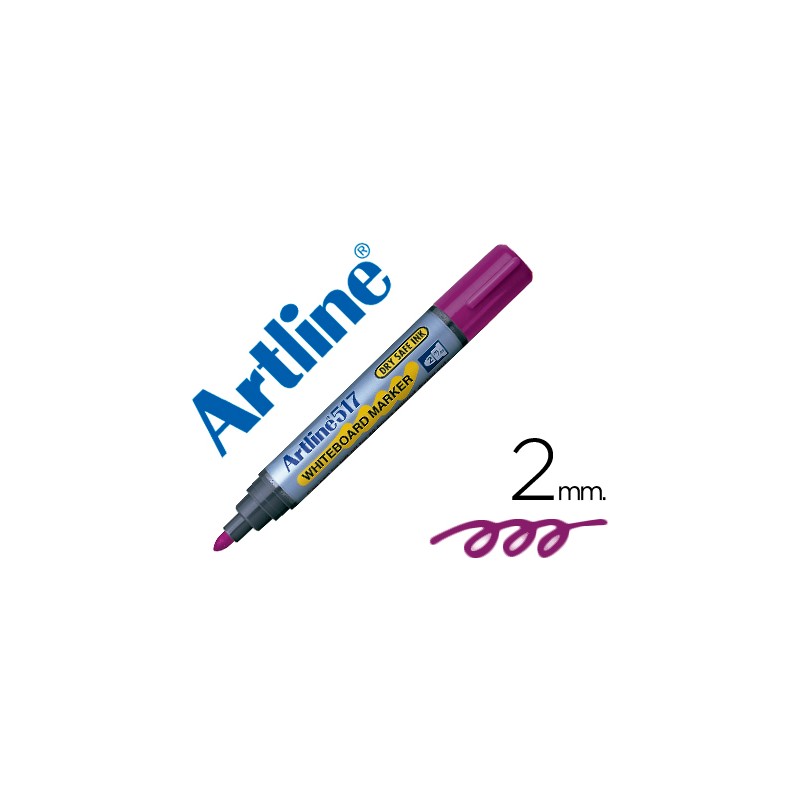 Rotulador artline pizarra ek-517 violeta -punta redonda 2 mm