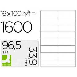 Etiqueta adhesiva q-connect kf10651 tamaño 96,5x33,9 mm