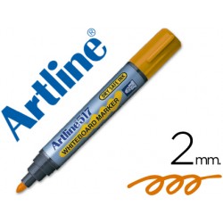 Rotulador artline pizarra ek-517 naranja -punta redonda 2 mm