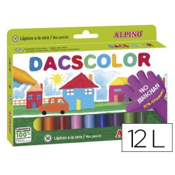 Lapices cera dacscolor caja de 12 colores 25705-DC050290
