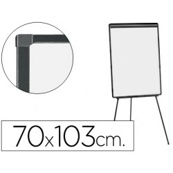 Pizarra blanca q-connect con tripode 100x70 cm para