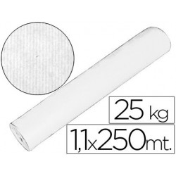 Papel kraft blanco 1,10 mt x 250 mts especial para embalaje