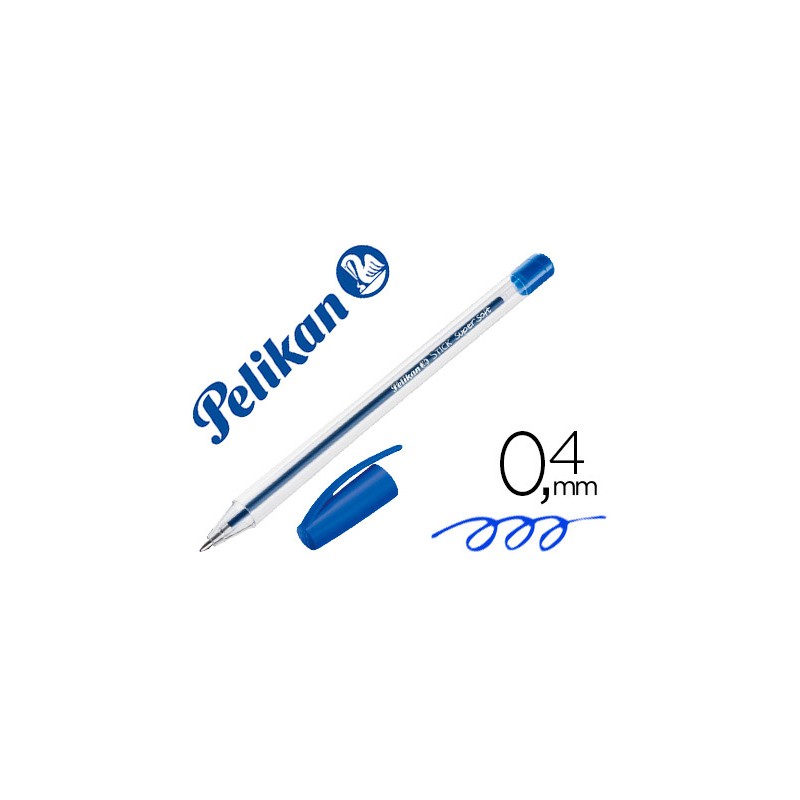 Boligrafo pelikan stick super soft azul 152144-601467