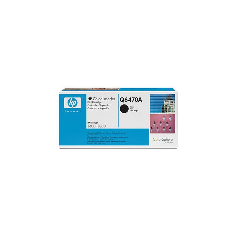 Toner hp laserjet color 3600/ 3800 negro -mas de 6.000 pag-