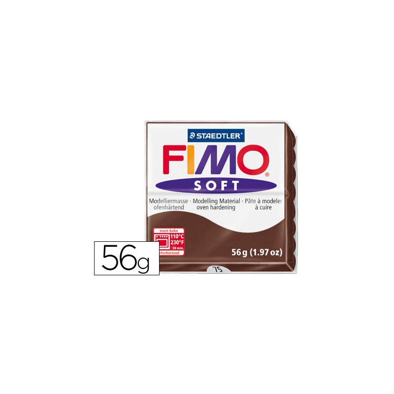 Pasta staedtler fimo soft 56 gr color chocolate 54671-8020-75