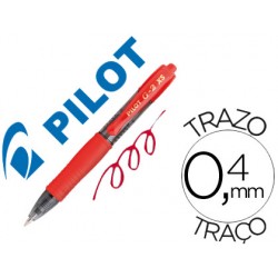 Boligrafo pilot g-2 pixie rojo tinta gel retractil sujecion de