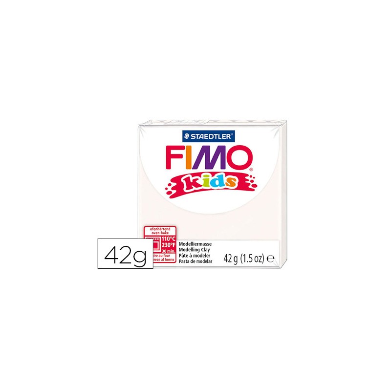 Pasta staedtler fimo kids 42 gr color blanco 152337-8030-0