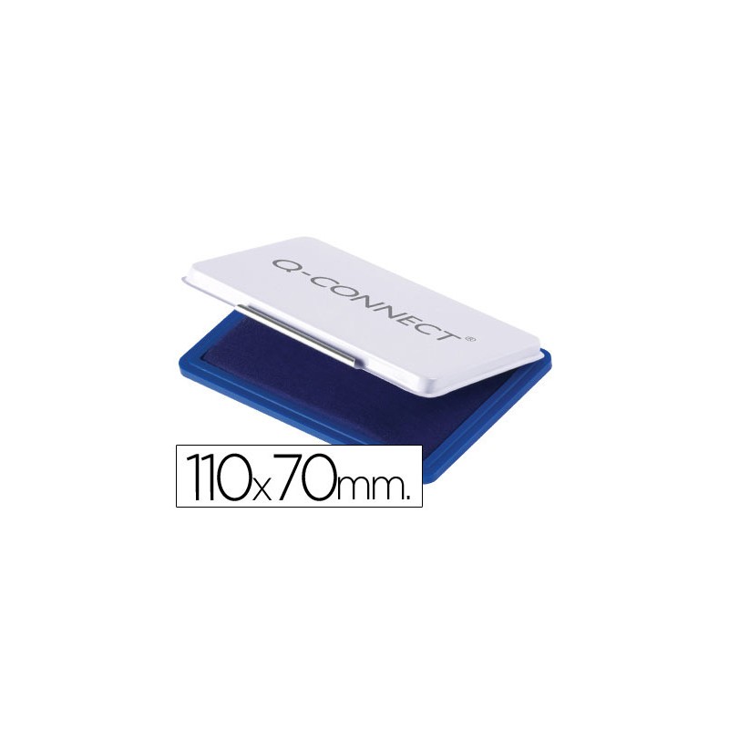 Tampon q-connect 110x70 mm azul 52387-KF25209