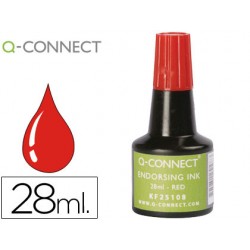 Tinta tampon q-connect rojo -frasco de 28 ml 52392-KF25108