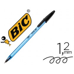 Boligrafo bic cristal soft negro punta de 1,2 mm 153771-951433