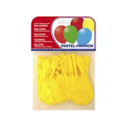 Globos pastel amarillo bolsa de 20 unidades 63216-20006