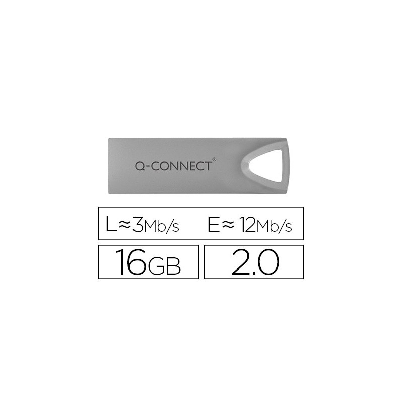 Memoria usb q-connect flash premium 16 gb 2.0 150862-KF11479