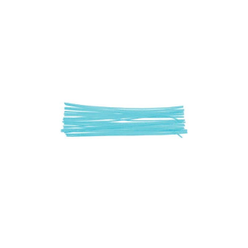 Varillas de chenilles unicolor azul 50 cm x 0,6 mm blister de