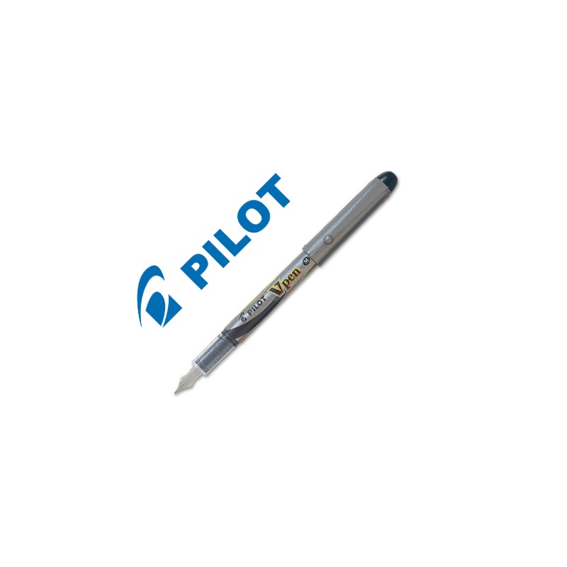 Pluma pilot v pen silver desechable negro svp-4wb 43086-NVPN