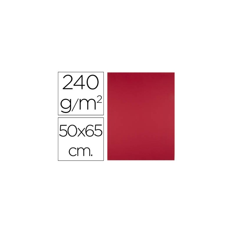 Cartulina liderpapel 50x65 cm 240g/m2 rojo navidad 43483-CX17