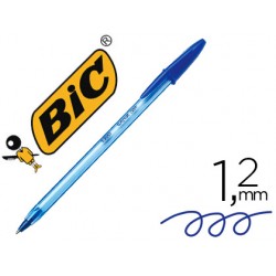 Boligrafo bic cristal soft azul punta de 1,2 mm 153770-951434