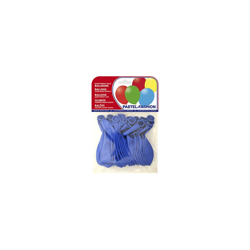 Globos pastel azul medio bolsa de 20 unidades 63219-20010