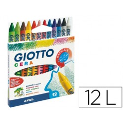 Lapices cera giotto caja de 12 colores 59886-281200