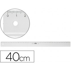 Regla m+r 40 cm plastico transparente 52839-11400000