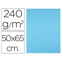 Cartulina liderpapel 50x65 cm 240g/m2 azul turquesa 43471-CX05