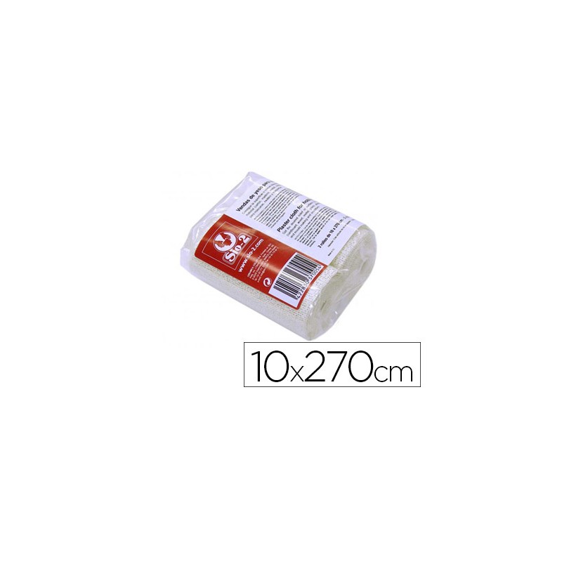 Vendas yeso sio-2 10x270 cm paquete de 2 rollos ideal
