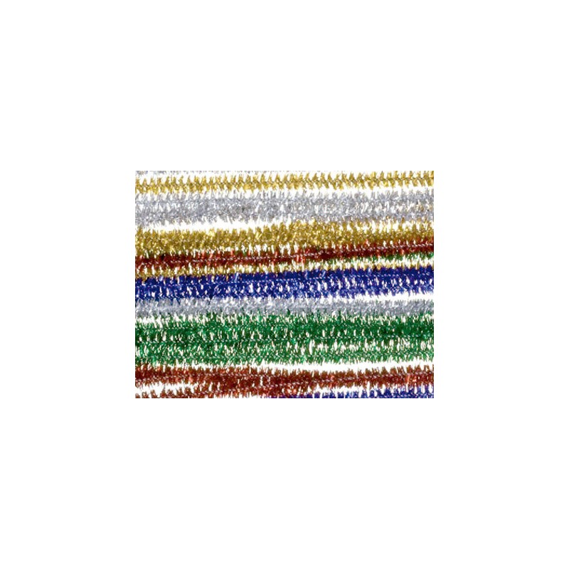Varillas de chenille 30cm bolsas de 25 unidades colores