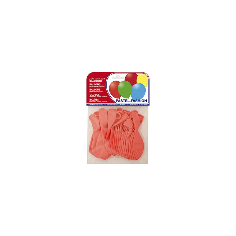 Globos pastel rosa bolsa de 20 unidades 63226-20009