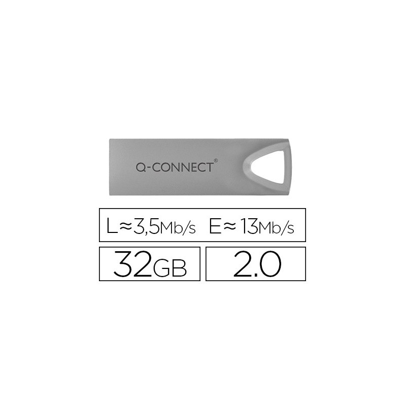 Memoria usb q-connect flash premium 32 gb 2.0 150863-KF11480
