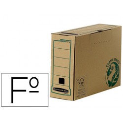 Caja archivo definitivo fellowes folio carton reciclado lomo